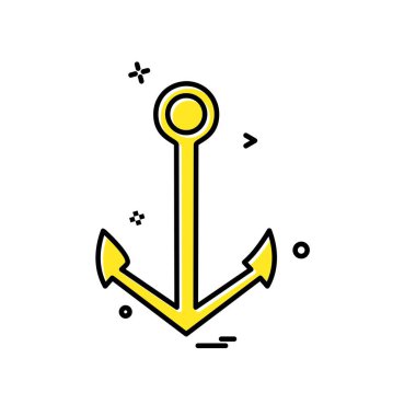 Çapa simge tasarlamak vektör