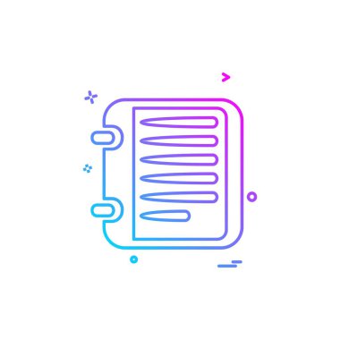 Belge simgesi tasarım vektörü