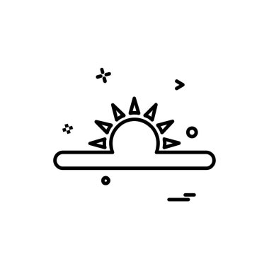 Hava simgesi tasarım vektörü