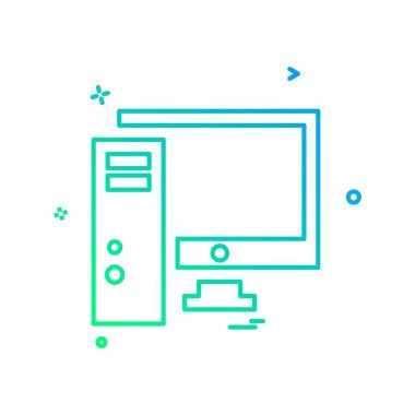 Bilgisayar simgesi tasarım vektörü