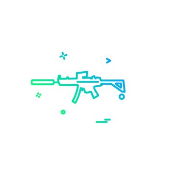 Silah simge tasarlamak vektör 