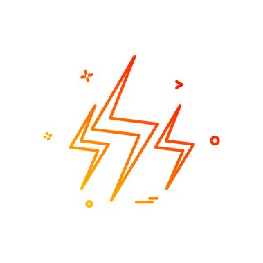 Flash simgesi tasarım vektörü