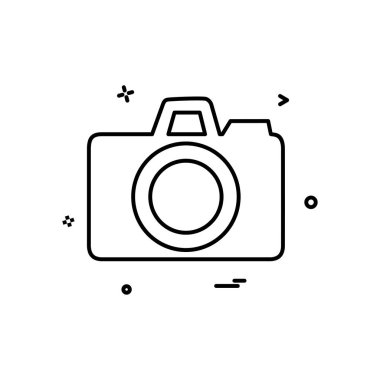 Kamera simgesi tasarım vektörü