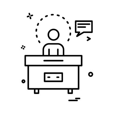 İş simgesi tasarım vektörü