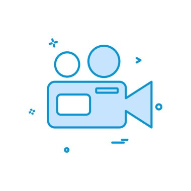 Kamera simgesi tasarım vektörü