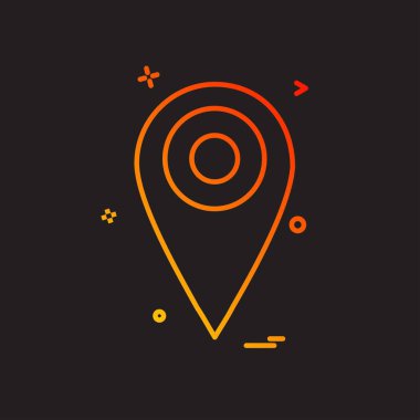 Navigasyon simgesi tasarım vektörü