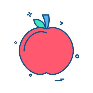 Meyve simgesi tasarım vektörü 