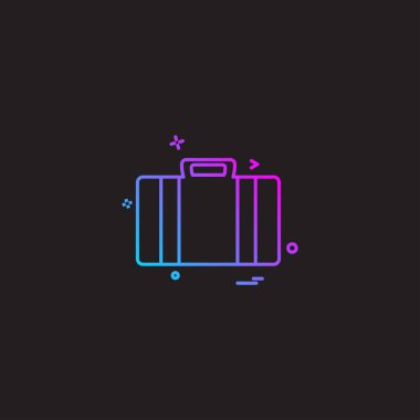 Evrak Çantası'nı simge tasarlamak vektör 