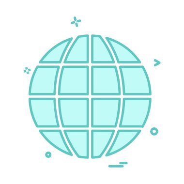 Küre simge tasarlamak vektör