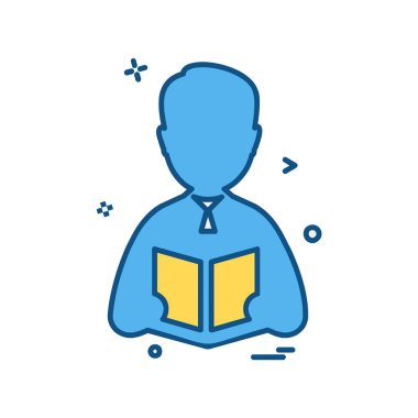 Avatar simge tasarım vektörü