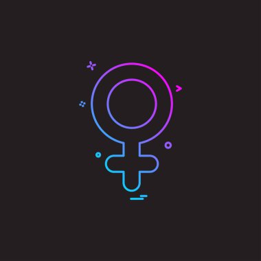 Kadın simge tasarlamak vektör