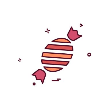 Şekerleme simge tasarlamak vektör