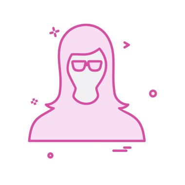 Kadın simge tasarlamak vektör