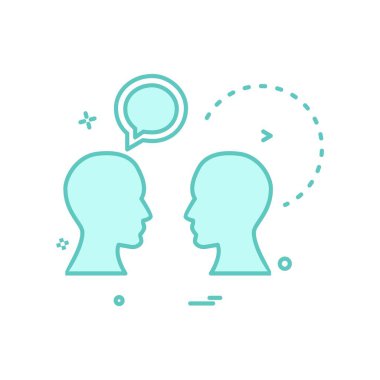 Sohbet simgesi tasarım vektörü