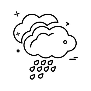 Weather simge vektör beyaz arka plan üzerinde