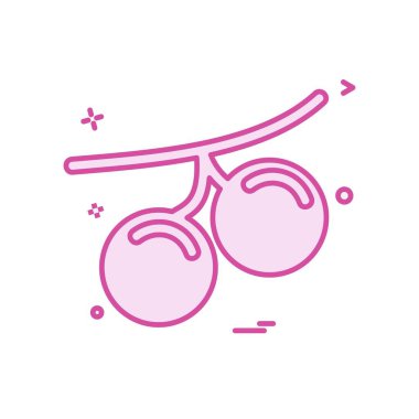 Kiraz ikonu tasarım vektörü