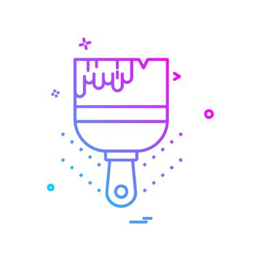 Simge tasarım vektörünü boya