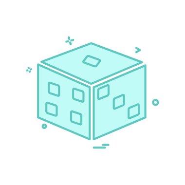 Zar simgesi tasarım vektörü