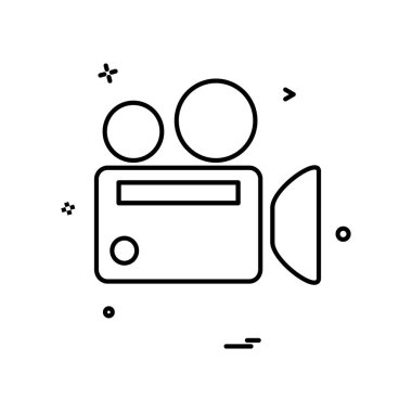 Kamera simgesi tasarım vektörü