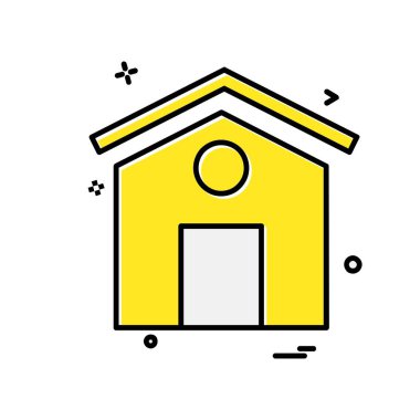 Ev simgesi tasarım vektörü