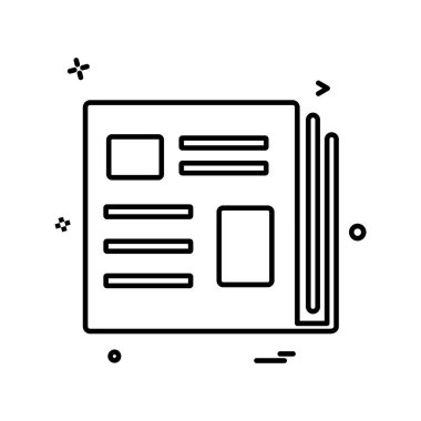 Kitaplar simge tasarlamak vektör 