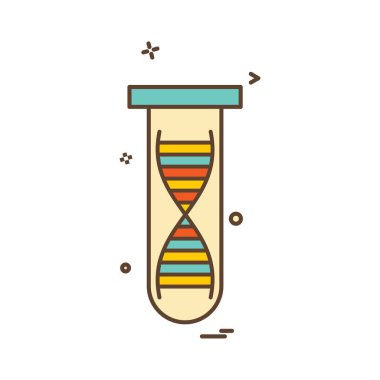 DNA simge vektör tüp 