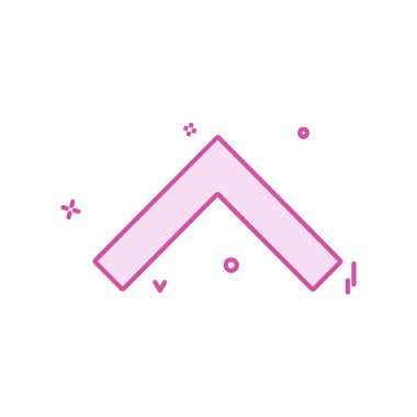 Yukarı ok simgesi tasarım vektörü