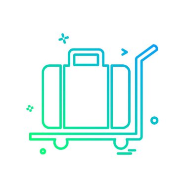 Evrak Çantası'nı simge tasarlamak vektör 