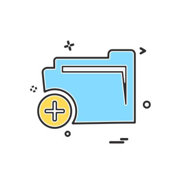 Klasör simge tasarlamak vektör