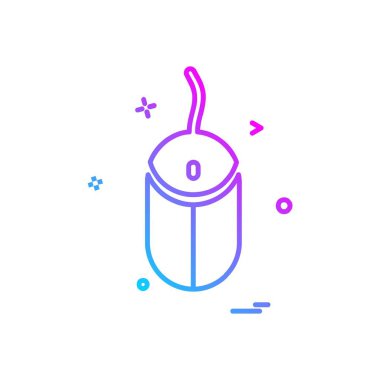 Bilgisayar fare düz simge vektör çizim 