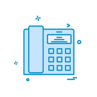 Telefon simgesi tasarım vektörü