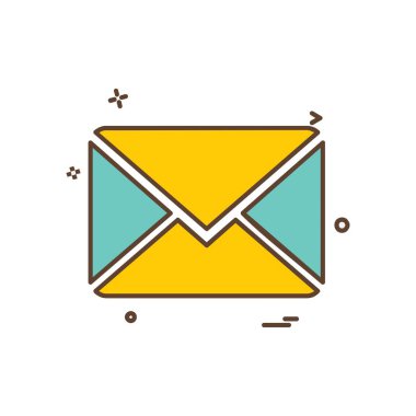 İleti simge tasarlamak vektör