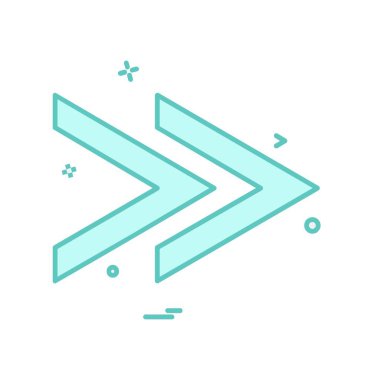 Sağ ok simge tasarlamak vektör