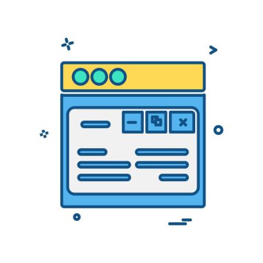 Web düzeni simge tasarım vektörü