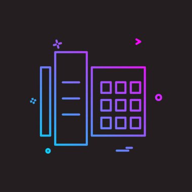 Telefon simgesi tasarım vektörü