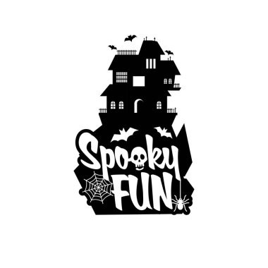 Tipografi tasarlamak vektör ile korkunç eğlenceli 