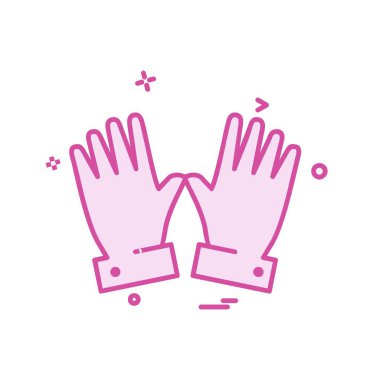 Eller simge tasarım vektörü