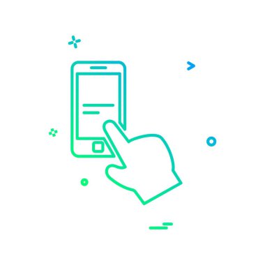 Akıllı telefon simge tasarlamak vektör 