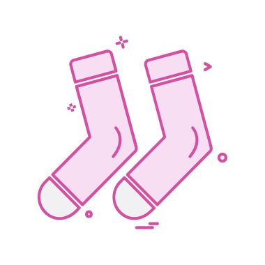 Çorap simge tasarlamak vektör 