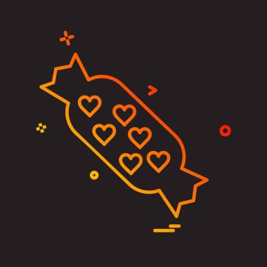 Şekerleme simge tasarlamak vektör