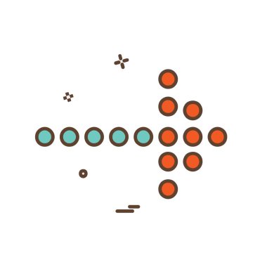 Sağ ok simge tasarlamak vektör