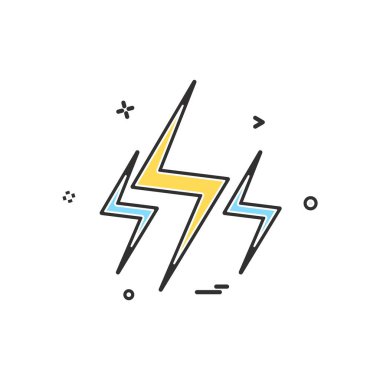 Flash simgesi tasarım vektörü