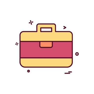 Evrak Çantası'nı simge tasarlamak vektör 