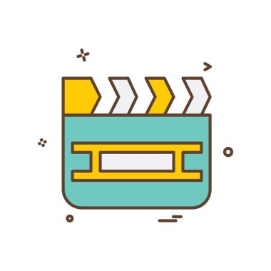 Film simge tasarlamak vektör