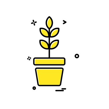 Bitki simge tasarlamak vektör 