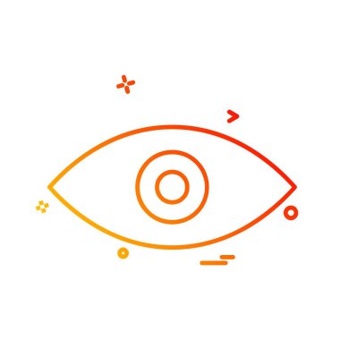 göz simgesi tasarım vektörü