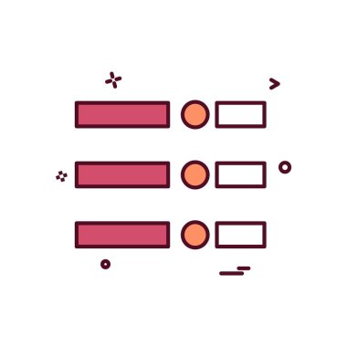 Menü simge tasarlamak vektör