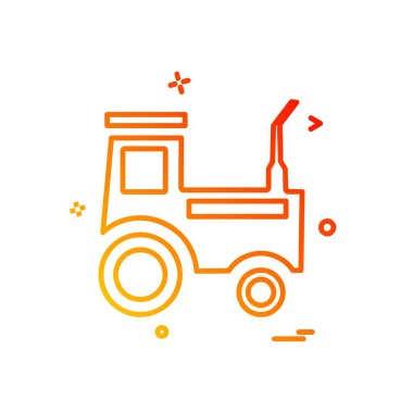 Kamyon simgesi tasarım vektörü