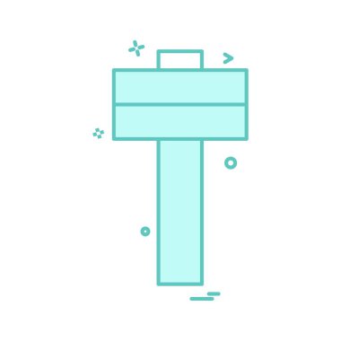 Simge vektör tasarımı çekiç