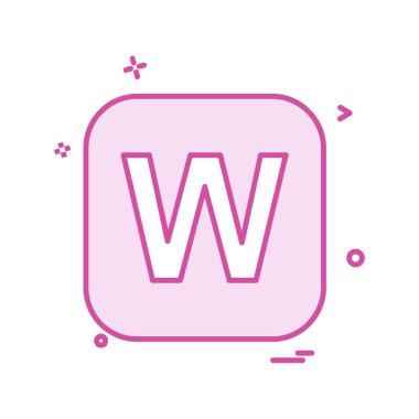 İngilizce alfabe simge tasarlamak vektör 